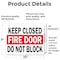 Signmission Keep Closed Fire Door Do Not Block OSHA ANSI Sign, Vinyl Decal, 10in W x 7in L, 2PK OS-2PACK-MISC-D-710-L-19500 - alternate 5
